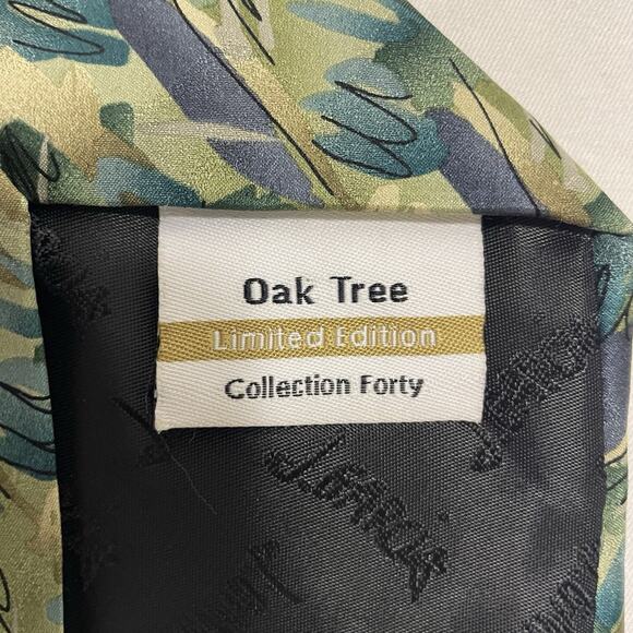 j garcia silk tie Mens Limited Edition Oak Tree 2005 Collection Forty - Picture 3 of 14